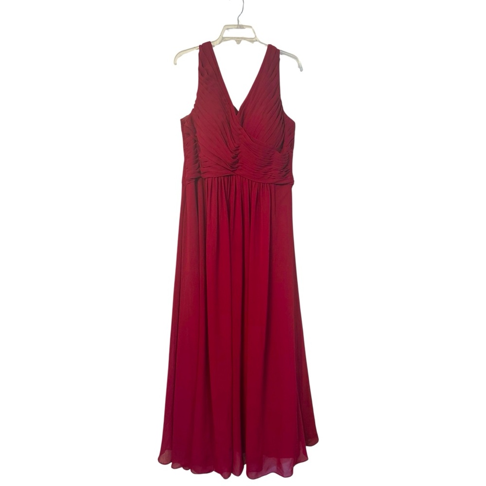Gorgeous deep red Azazie sleeveless formal dress, size 20